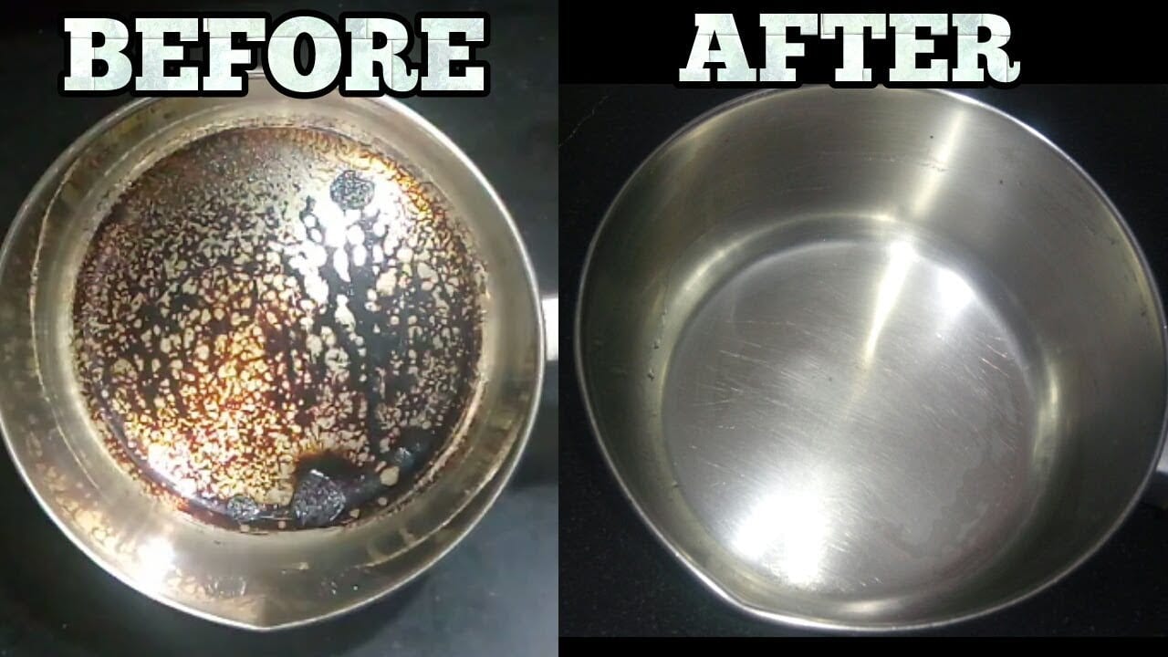 best way to clean a stainless steel pan