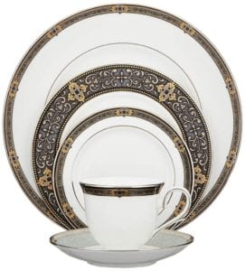 Lenox Unisex Vintage Jewel 5 Piece Boxed Set White Dinnerware