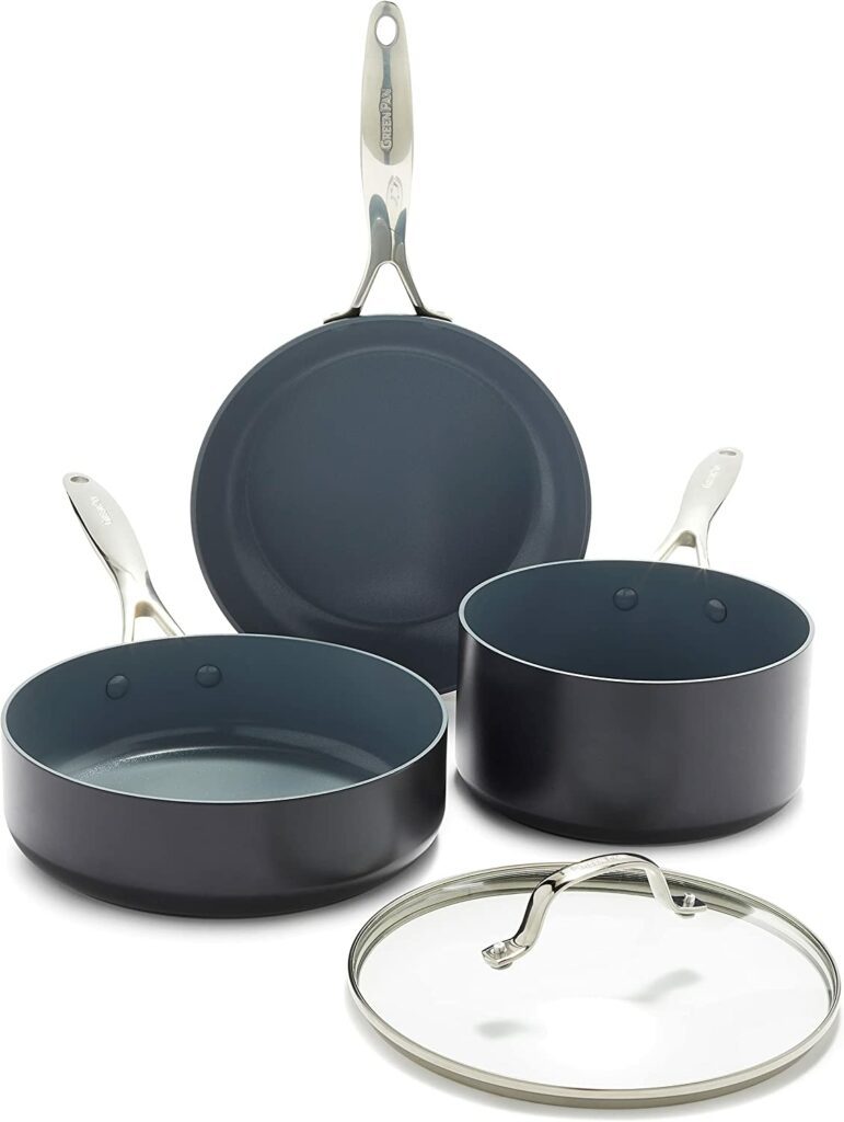 GreenPan Valencia Pro Hard Anodized Healthy Ceramic Nonstick 4 Piece Cookware1